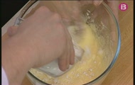 'Pop amb patató i all rostit' i 'Pastís de formatge maonès i codonyat'
