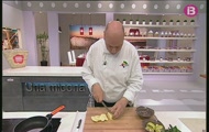 'Crema de fraules amb anxoves' i 'Creps de poma i taronja'