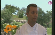 Baldufa, flam de coco amb pinya salteada i decoració d'una síndria