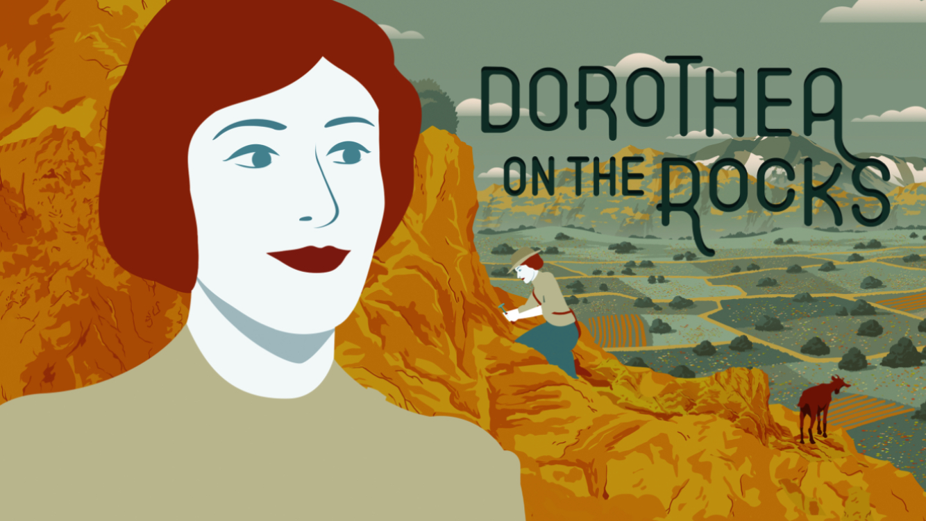 Dorothea on the rocks